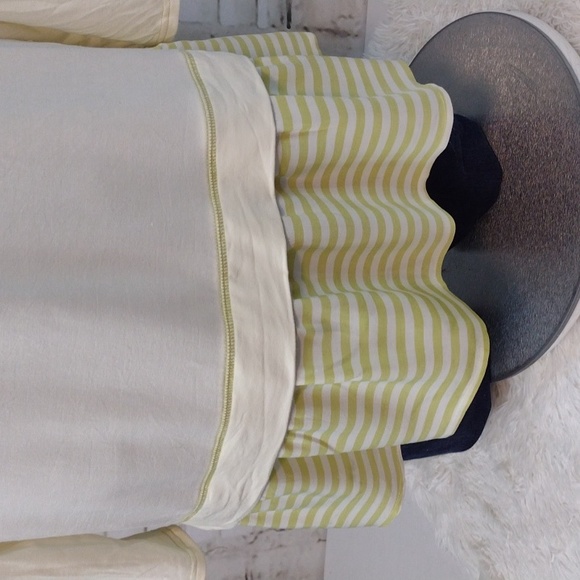 Matilda Jane Cream with Green Stripe Adjustable Tunic, Size XL - Picture 9 of 10